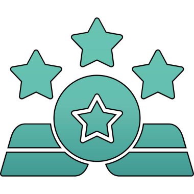 Yıldız simgesi. Tasarımınız için beyaz arkaplanda izole edilmiş yıldız vektör simgesi