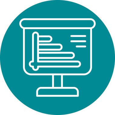 vektör lcd simgesi illüstrasyonu