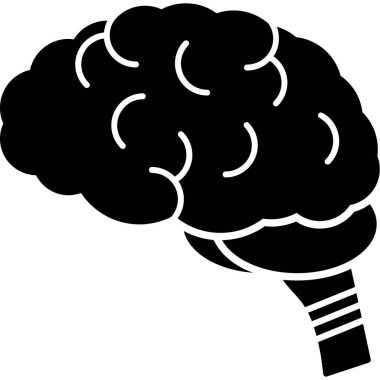 Beyin beyin beyin simgesi ile doldurulmuş dış hat biçimi