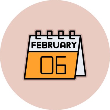 Takvim simgesi vektör illüstrasyonu