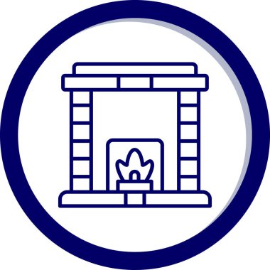 Yangın. Web simgesi basit tasarım