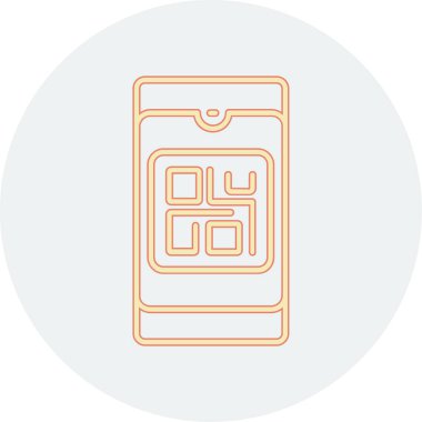 Akıllı telefon simgesinin vektör illüstrasyonu