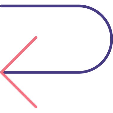 Tek bir harf simgesinin vektör illüstrasyonu