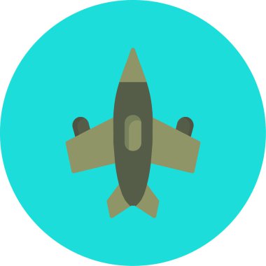 Uçak simgesi, vektör çizimi