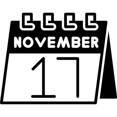 Takvim simgesi, vektör çizimi