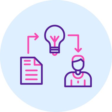 iş fikri, web simgesi basit illüstrasyon