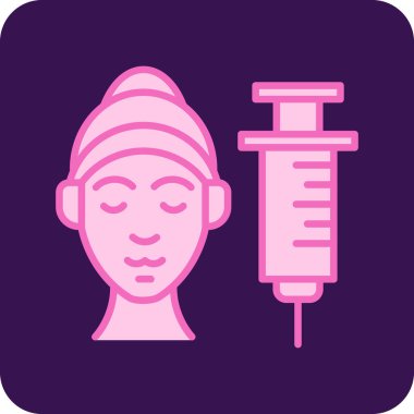 Hemşire hanım. Web simgesi basit illüstrasyon