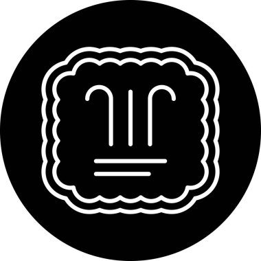 Ekmek. simge simgesi basit tasarım