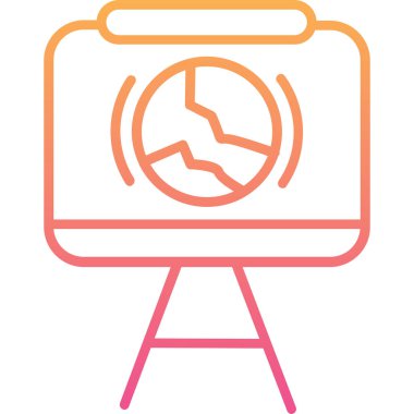 Pusula. Web simgesi basit illüstrasyon