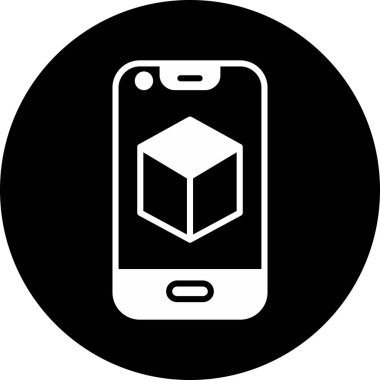 Akıllı telefon simgesinin vektör illüstrasyonu