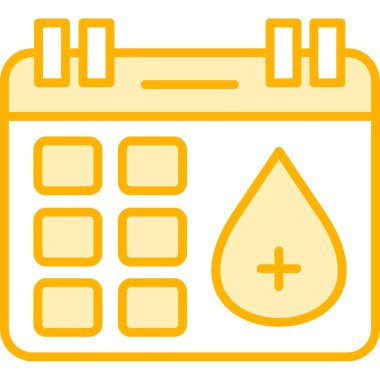 Takvim web simgesi, vektör çizim