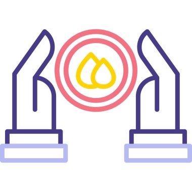 Bir ağaç simgesinin vektör illüstrasyonu