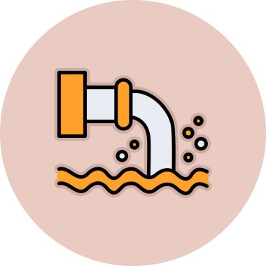 Bir su damlası simgesinin vektör çizimi