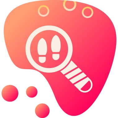 Kırmızı bir simgenin vektör illüstrasyonu