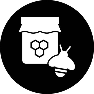 vektör bal simgesi, basit vektör illüstrasyonu