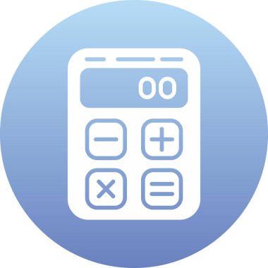 Hesap makinesi simgesinin vektör illüstrasyonu