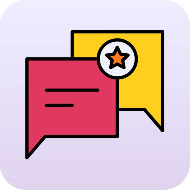 konuşma balonu simgesi, vektör illüstrasyonu