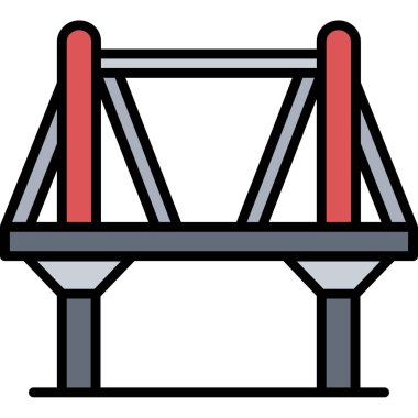 Köprü. Web simgesi basit tasarım