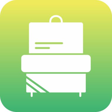 Bagaj web simgesi, vektör çizim