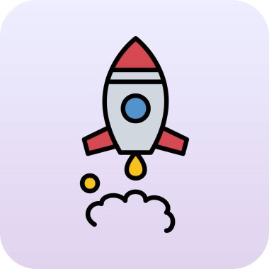 Roketin vektör çizimi