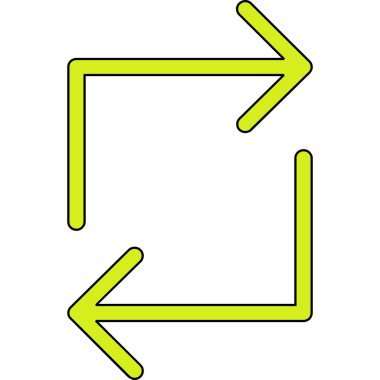 ok simgesi vektörü. İnce çizgi işareti. izole edilmiş sınır sembolü çizimi