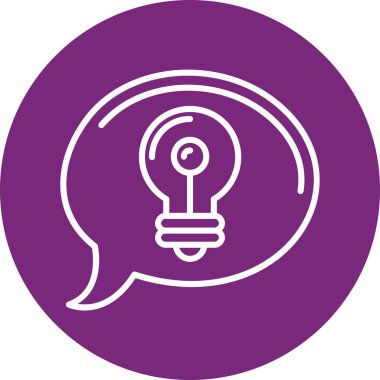 Ampul ve simgenin vektör çizimi