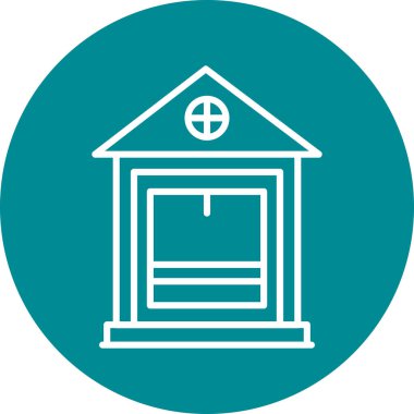 Modern ev simgesinin vektör illüstrasyonu