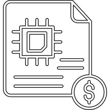 çip simgesi ile dijital cüzdan, özet biçimi