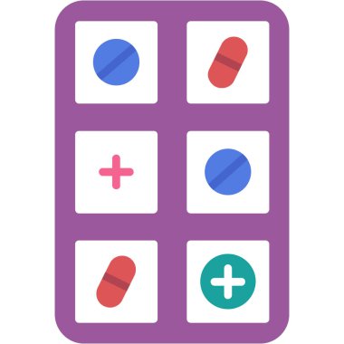 Tıp hapları vektör simgesi