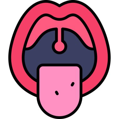 Hayvan köpek kafası simgesi - taslak biçimi