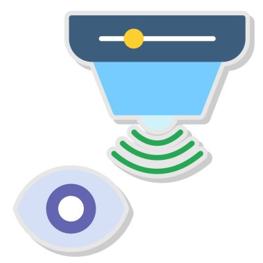 Göz simgesi vektör illüstrasyonu