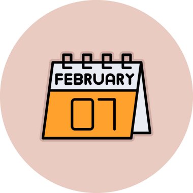 Takvim simgesi vektör illüstrasyonu