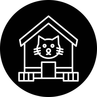 Ev. Web simgesi basit illüstrasyon