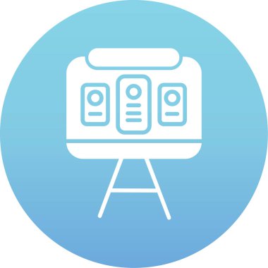 Modern illüstrasyonun basit simgesi