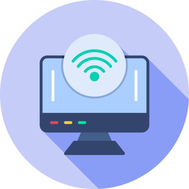 İnternet web simgesi basit vektörü.