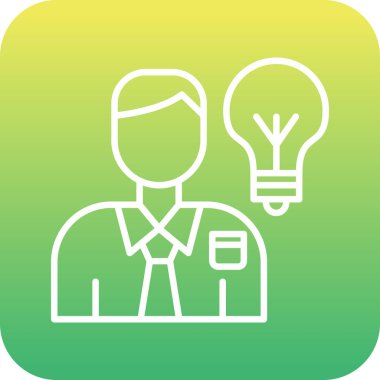 yaratıcılık web simgesi, vektör çizim