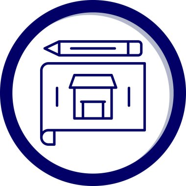 Ofis oluşturma simgesinin vektör illüstrasyonu