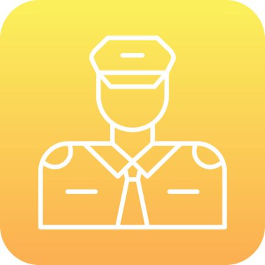 Eşsiz ordu koruma vektör simgesi