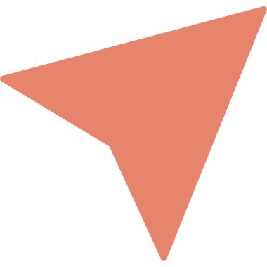 Arrowhead sol vektör yukarı. biçim simgesi