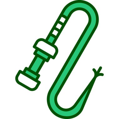 Çizgi film yeşil ve beyaz arkaplanının vektör çizimi