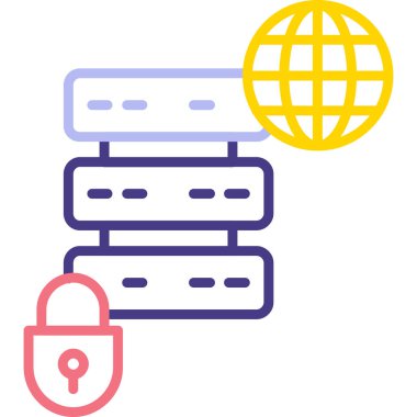 şebeke. Web simgesi basit illüstrasyon