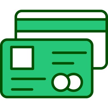 Kart simgesi vektör illüstrasyonu