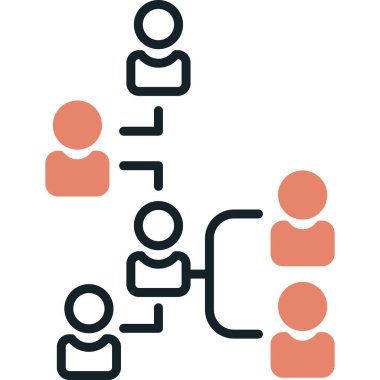 İnsanlar. Web simgesi basit illüstrasyon