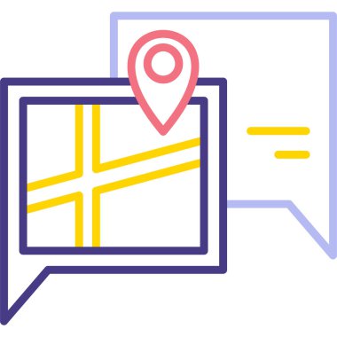 konum haritası konumu simgesi - taslak biçimi