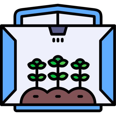 Bitki. Web simgesi basit illüstrasyon