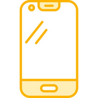 Cep telefonu simgesi, vektör illüstrasyonu