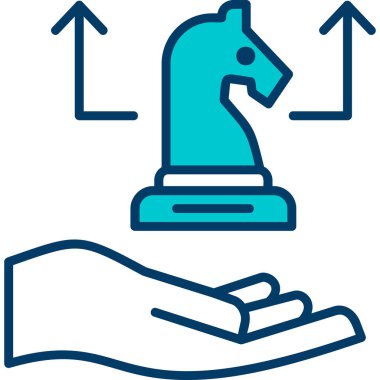 Bir at simgesinin vektör illüstrasyonu