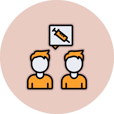 Tıbbi maskeli bir adamın vektör çizimi