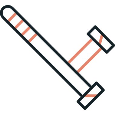 beysbol yarasa simgesi vektör illüstrasyonu