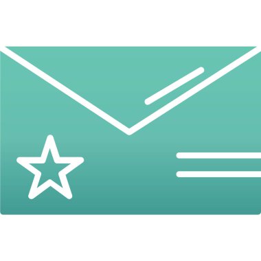 zarf e- posta simgesi vektör illüstrasyonu